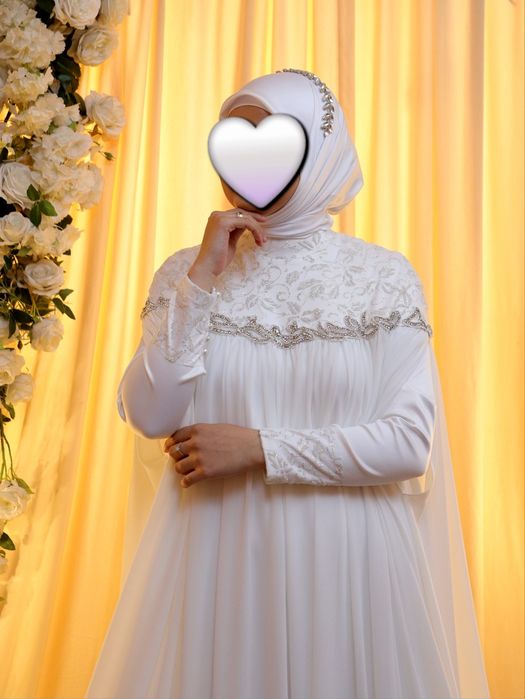 Muslima Kelinlar uchun oq koylak to'y libosi srochna sotiladi