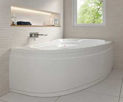 Cada de colt asimetrica premium marca ALLIBERT (FRANTA), dimensiune 160x100 cm, din acril sanitar ranforsat cu Toplax