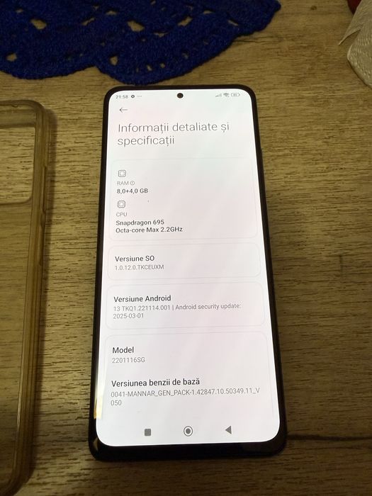 Xiaomi Redmi NOTE 11 PRO, 8GB RAM, 128GB, 5G, Blue