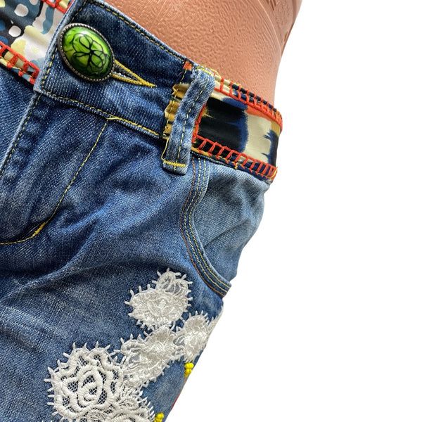 Дамски къси дънки DESIGUAL | S
