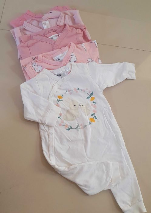 Set 5 salopete bebe, H&M, marimea 62