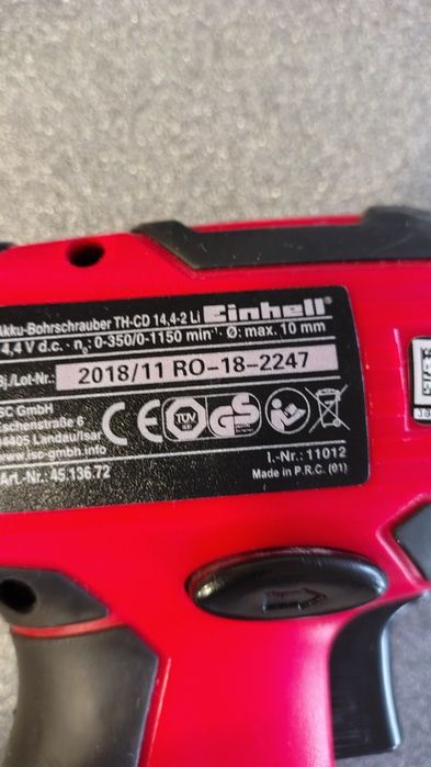 Vand bormasina cu acumulator Einhell