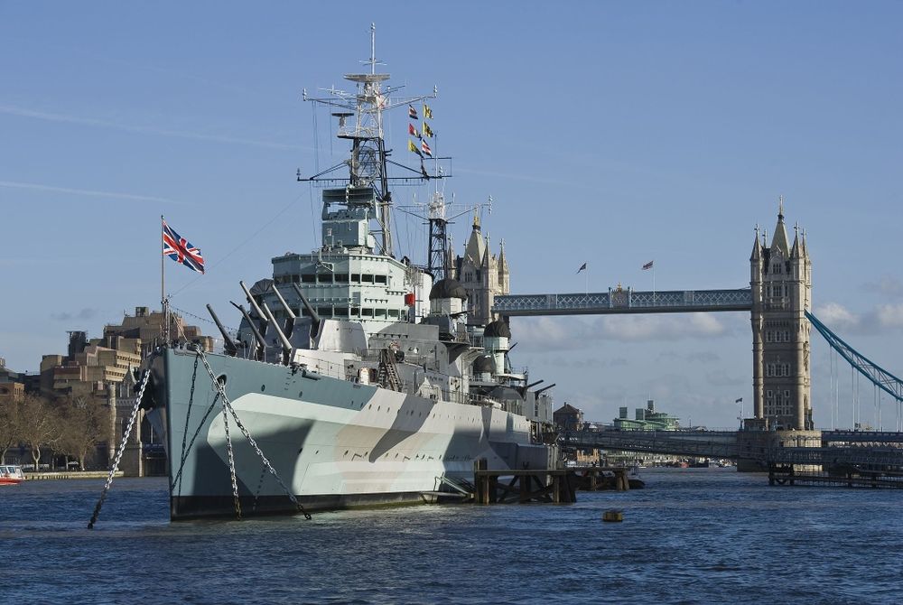 Лот cувенири HMS Belfast, Royal Navy