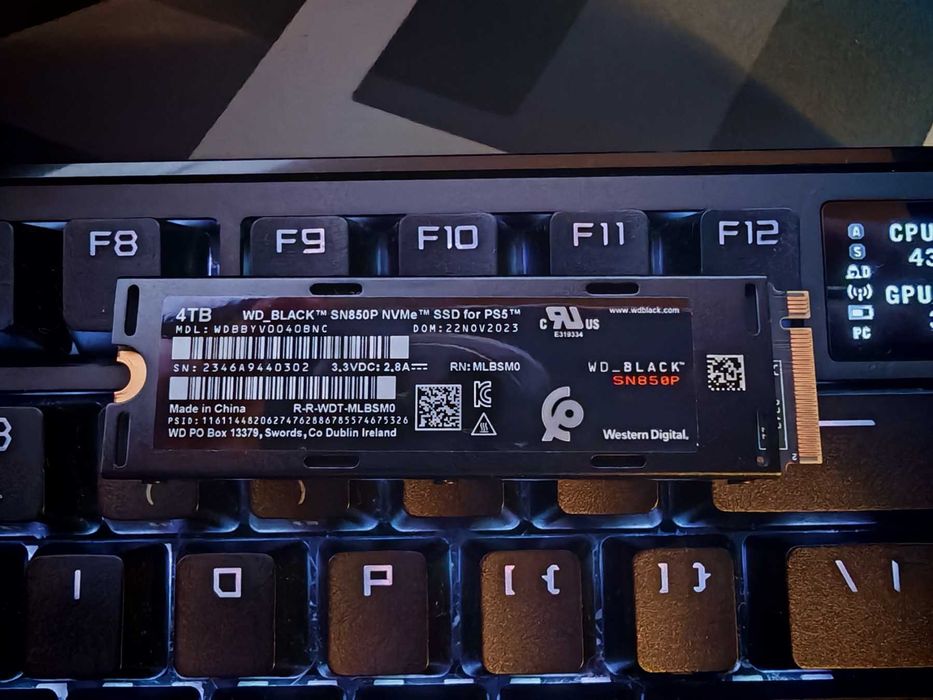 WD BLACK SN850P NVMe SSD PS5/PC Gaming Drive 4TB