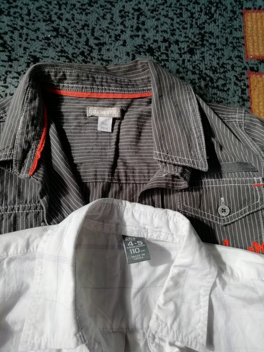 Брендовые рубашки на 4-6 годика