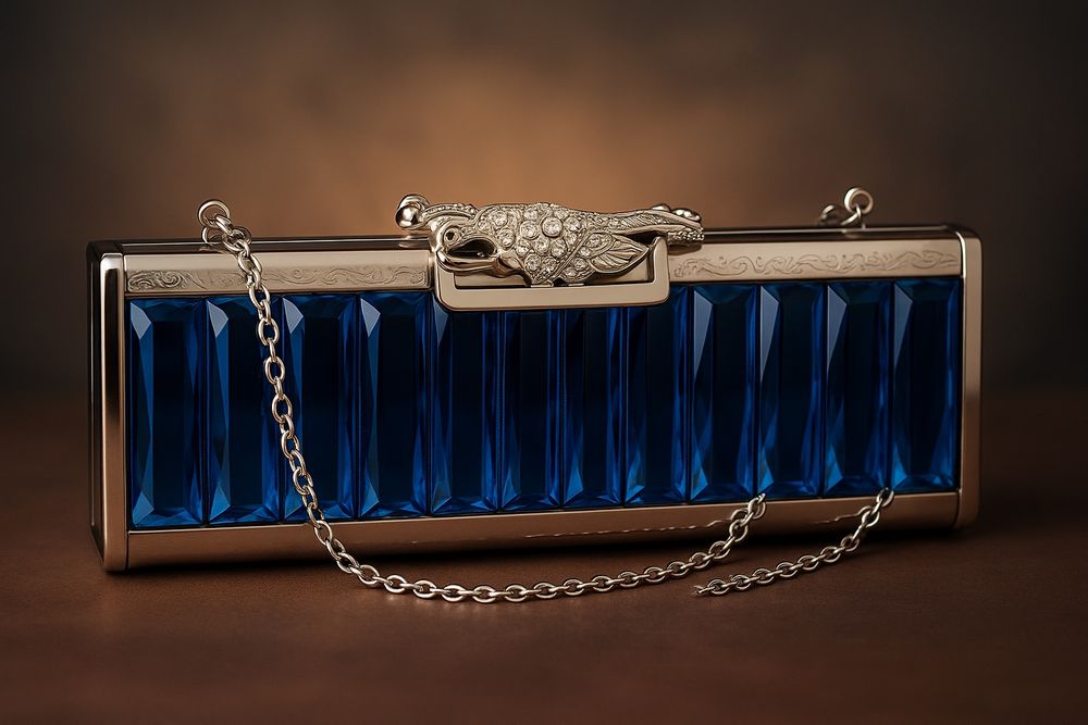 Бижютерий колье, вечерный клач