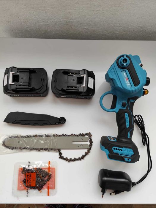 Моторни чупачка за черупкови, пръскачка, коса, мини трион, ермомелка