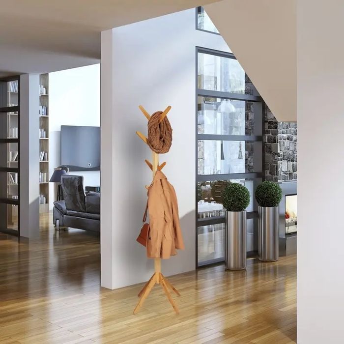 Бамбукова закачалка за дрехи Relaxdays