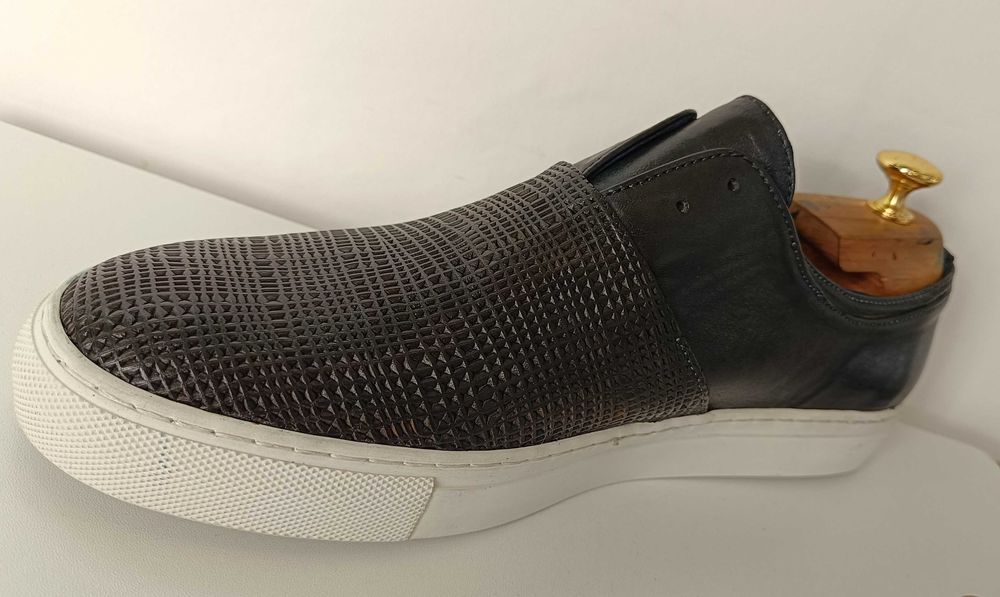 Pantofi sport casual 42 42.5 slip on Pawelk's NOU piele naturala moale
