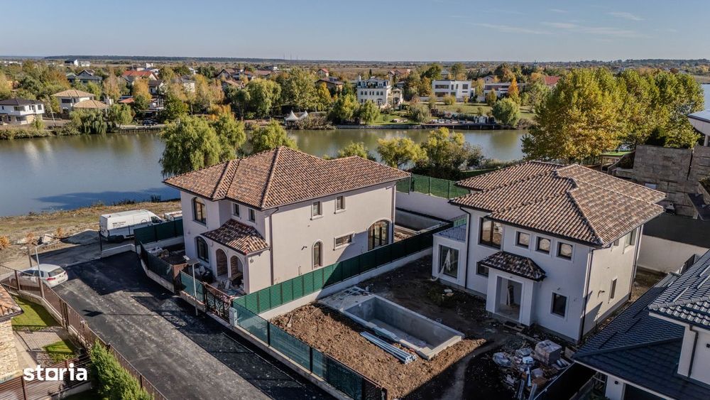 Vila moderna cu vedere la lac, ambient intim si elegant, piscina