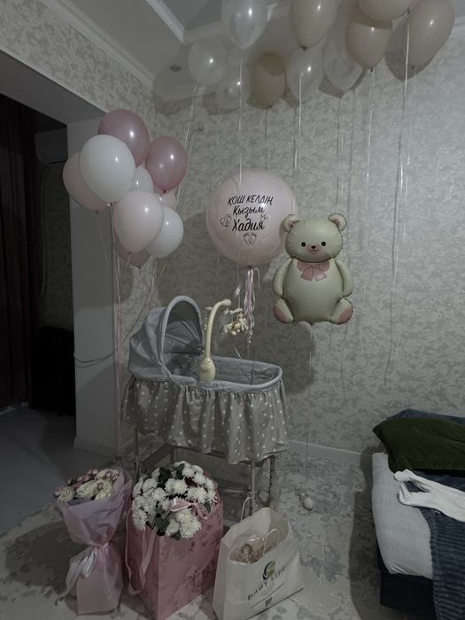 Манеж детский новый серого цвета