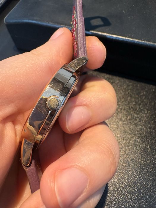 Ceas elegant curea brodată manual