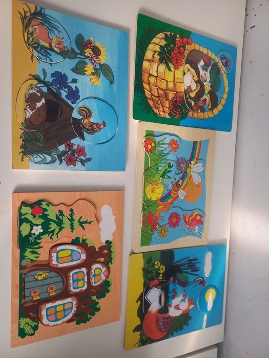 Деревянные пазлы,вкладыши