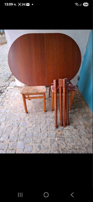 Трапезна маса 2 бр. и стол 9 бр.