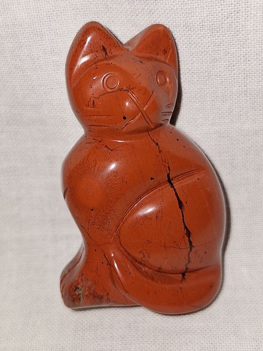 Фигура статуетка коте от естествен камък