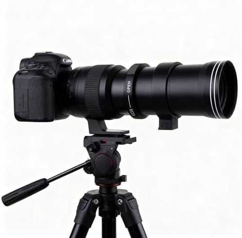 Нов 420-800mm супер телеобектив ръчен фокус за Canon EOS + ED стъкло