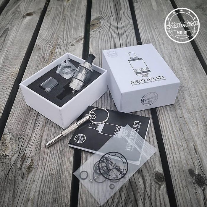 Atomizor PURITY MTL RTA - Ambition Mods - negru - sigilat