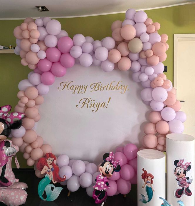 Украса от балони за погача, кръщене или рожден ден!