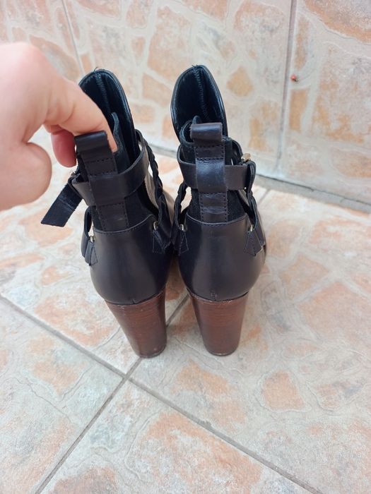 Botine piele Massimo Dutti măr 40
