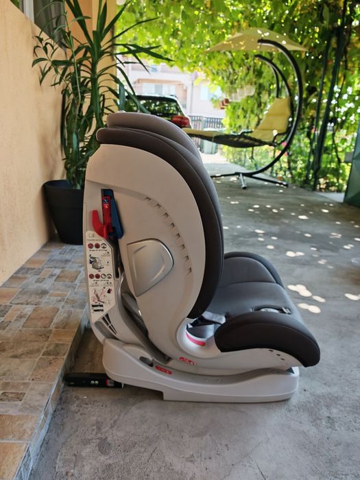Scaun auto ISOFIX U-Grow UGHCS-06, 0-36 kg, Gri/Negru