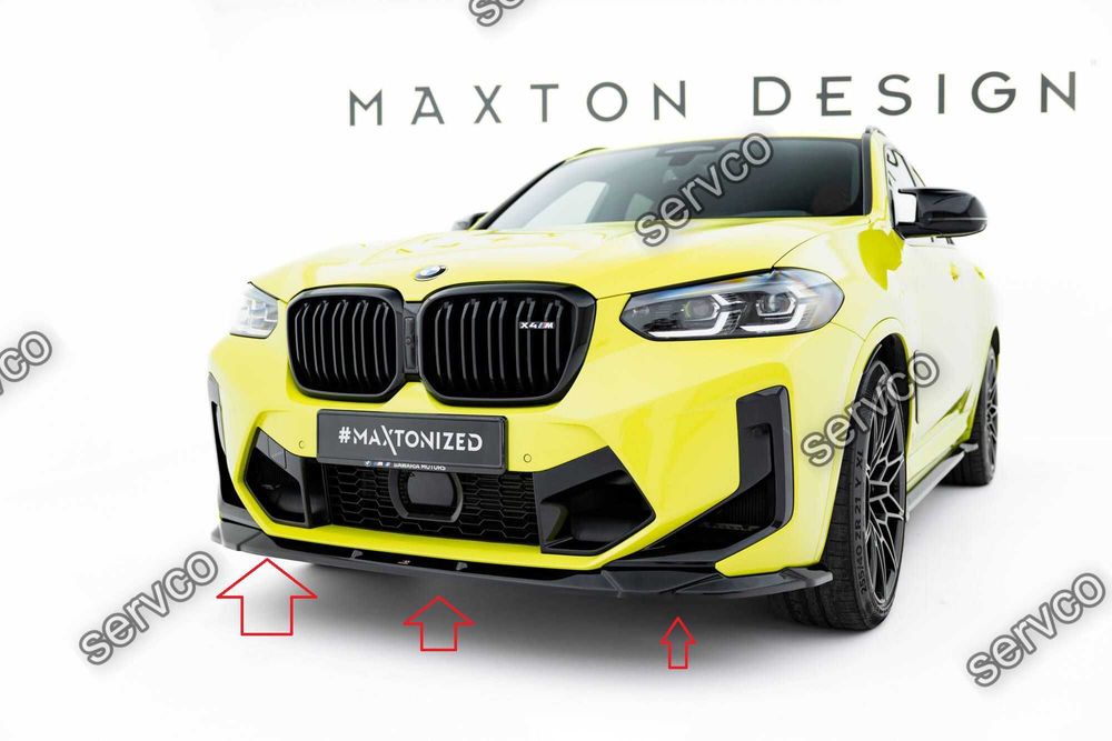 Prelungire splitter bara fata Bmw X4M F98 Facelift 2021- v3 - Maxton Design
