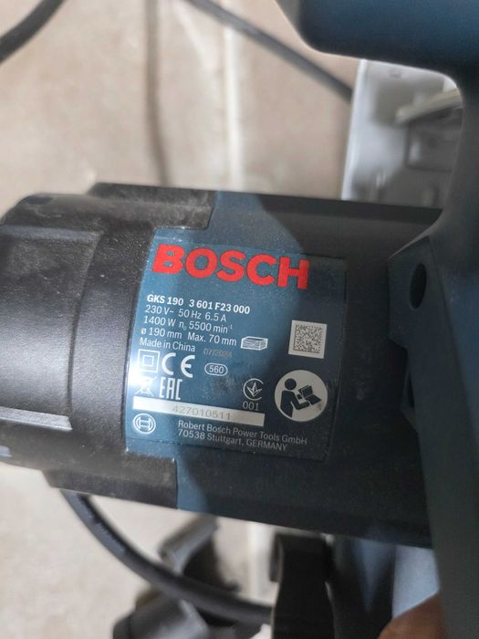 Bosch GKS 190 - Fierastrau circular, 1400 W, 190x30 mm