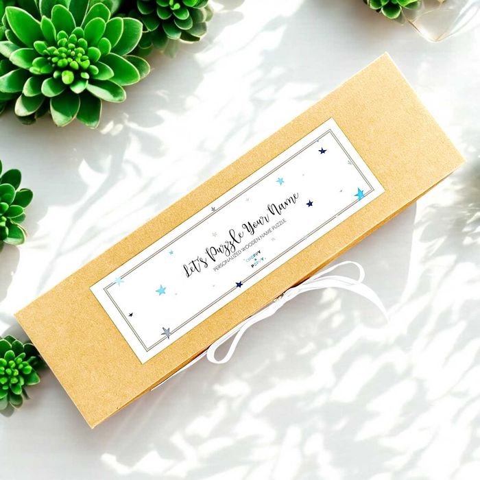 Персонализиран дървен пъзел с име прекрасен подарък за бебе и дете