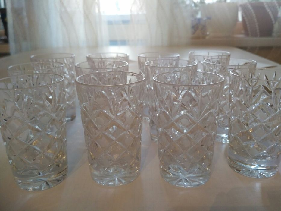 Хрустальные наборы СССР - 12 шт. х 2 набора