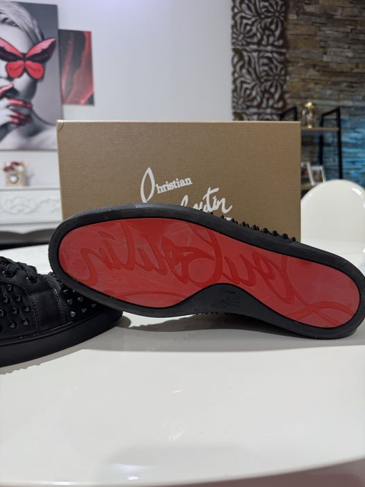 Christia Louboutin high black leather