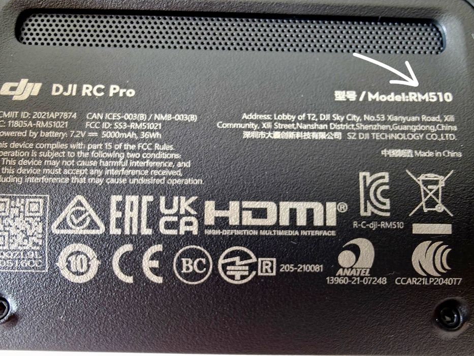 Оригинал OEM DJI RM510 DJI RC PRO без персонализиран фърмуер