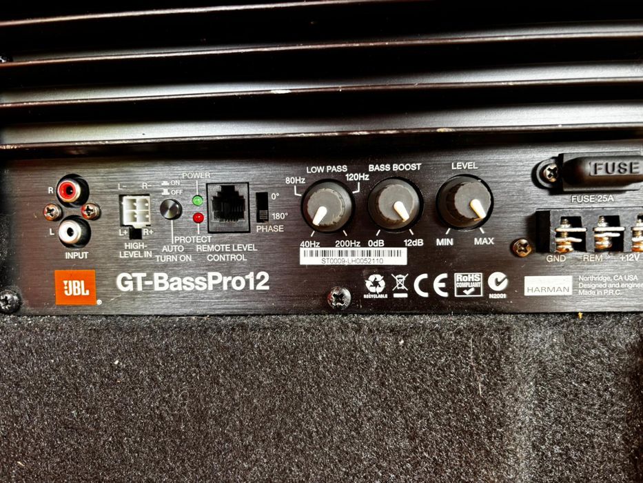 Subwoofer activ kit complet JBL GT-BassPro12 500W