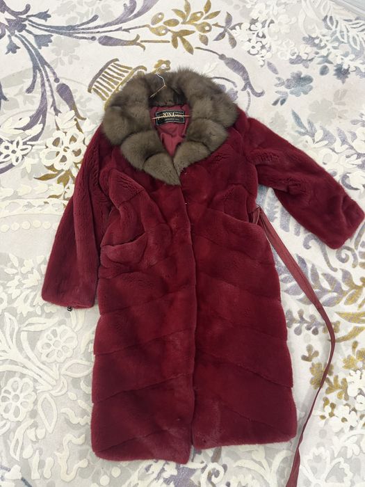 Норковая шуба соболь