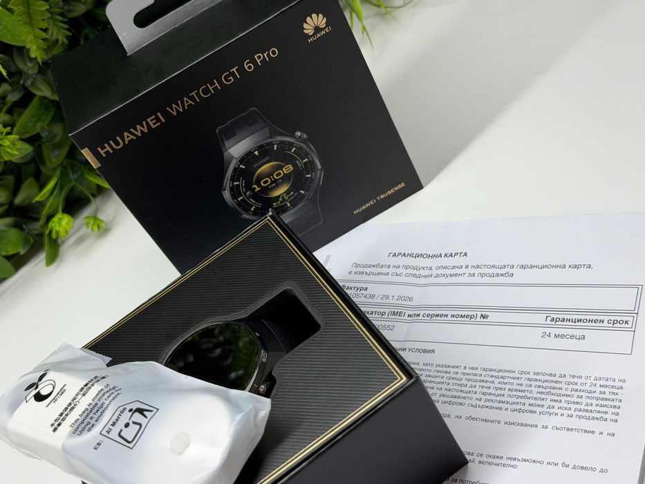 ! НоВо ! Huawei Watch GT6 Pro 46mm Black 24м Гаранция