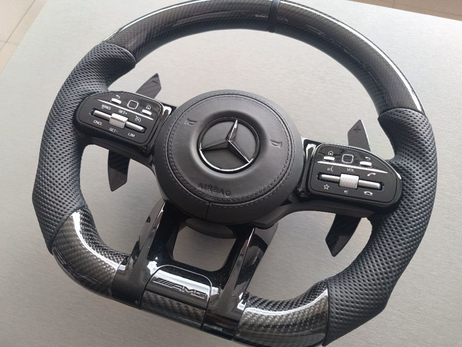 Карбонови Amg волан за Mercedes КАРБОН G/ E / C / S - CLS, GLE, CLS др.