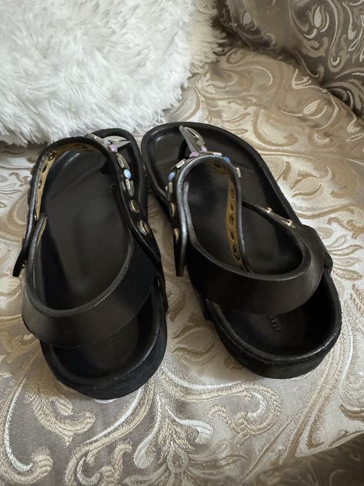 Isabel Marant sandale din piele cu detalii colorate