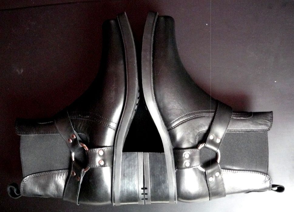 Harley botine și cizme din piele naturală pentru bărbați