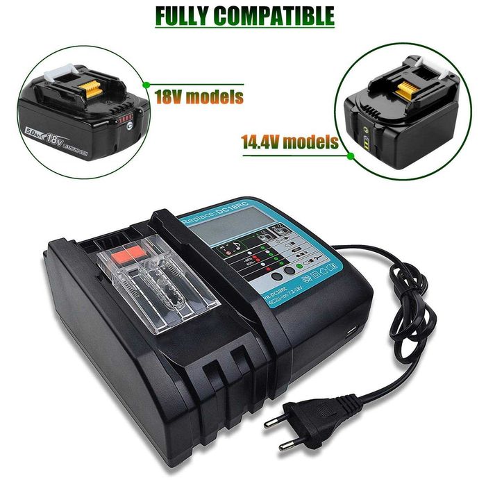 Зарядно устройство за Makita DC18RC 14.4V 18V 3A, Германия