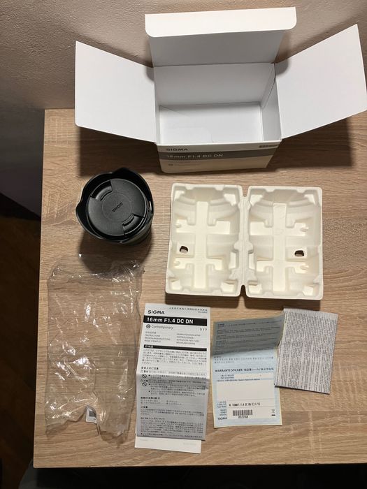 Sigma 16mm F1.4 Sony E - Ca Nou - La Cutie - Filtru