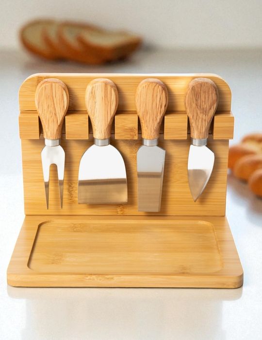 Saryog' idish nabor 4 ta pichoqli Маслёнка набор с 4 ножами