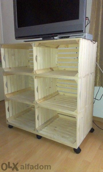 Тв шкаф тип "мебел от щайги"