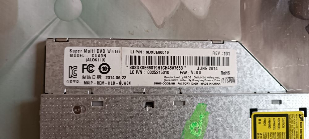 DVD-RW + DVD от ноутбука