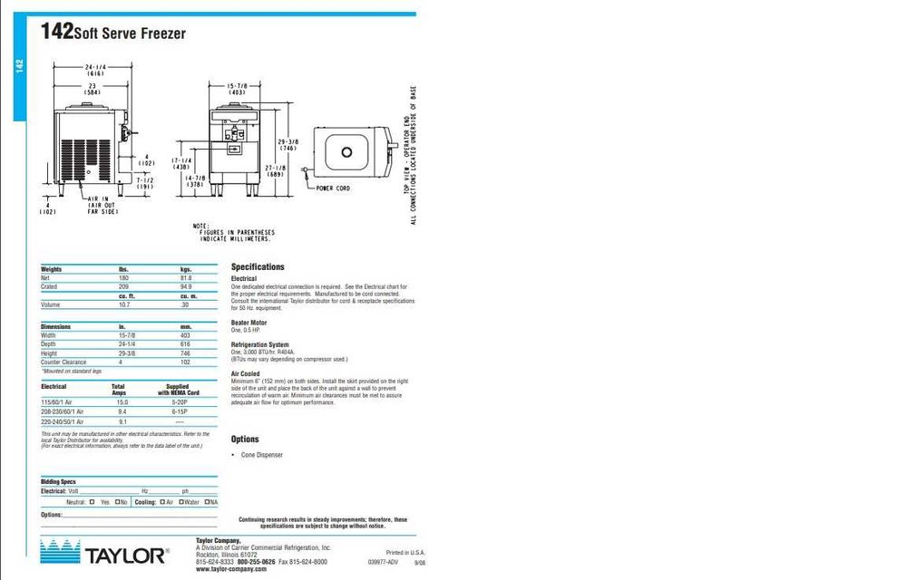 masina de inghetata Taylor Softserve