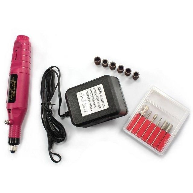 Kit set manichiura unghii false- lampa UV,pila,geluri ccn,tipsuri-BEST