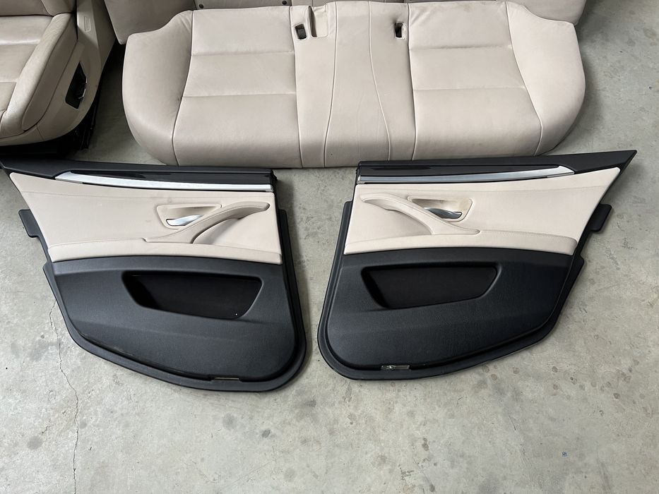 scaune Interior piele crem cu incalzire bmw f10 f11