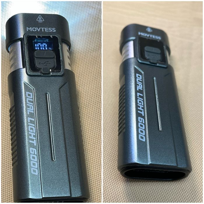 мощен Led Cree  Фенер двоен акумулаторен fener