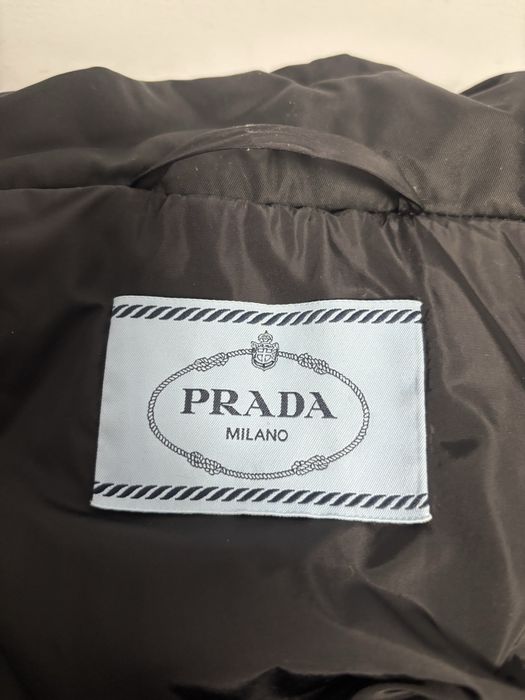 Prada puffer.