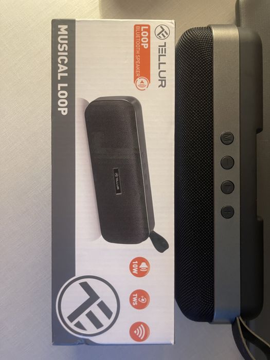 Boxă Portabilă Tellur Loop 10W – Bluetooth 5.0, TWS, Radio FM, Negru
