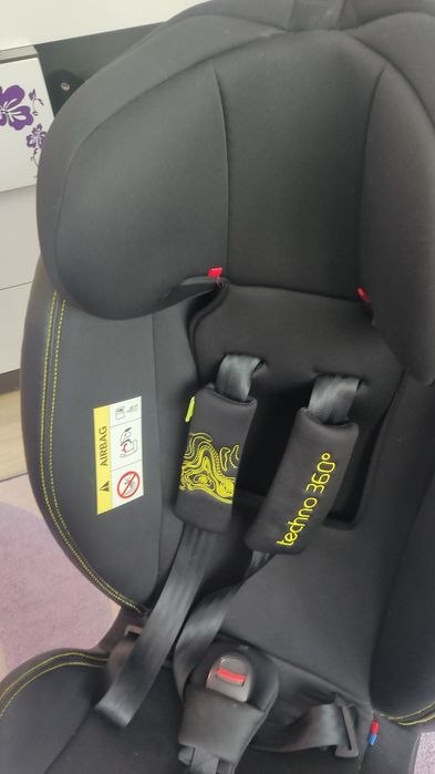 CHIPOLINO Стол за кола 0-36 кг. ТЕХНО ISOFIX 360°