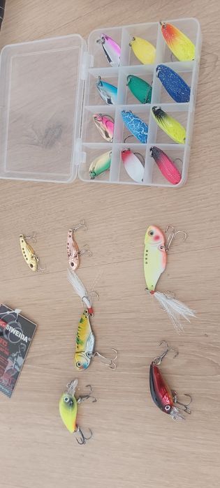 Оферта! Нов спининг к-т от карбонова въдица с макара влакно и примамки