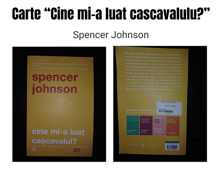 Carte "Cine mi-a luat cascavalul?"